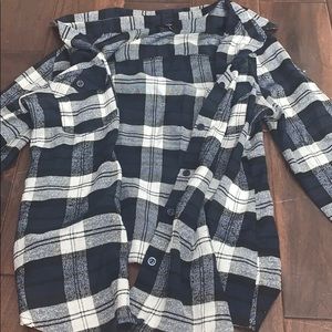 rue 21 blue flannel